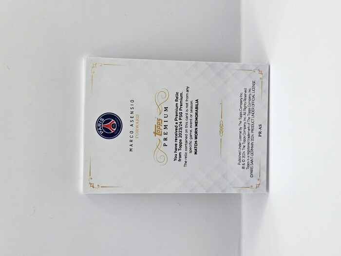 2024 Topps Premium PSG Marco Asencio Premium Relic /25 No.PR-AS
