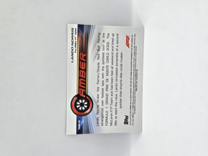 2023 Topps Chrome Formula 1 Lando Norris ''Camber'' #CAM-LN