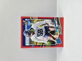 2023 Panini Donruss Football Derick Hall Red Press Proof Rated rookie No.388