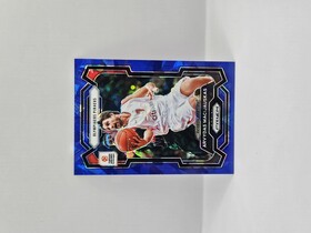 2023-24 Panini Prizm Euroleague Arvydas Macijauskas Blue Cracked Ice /125 No.190