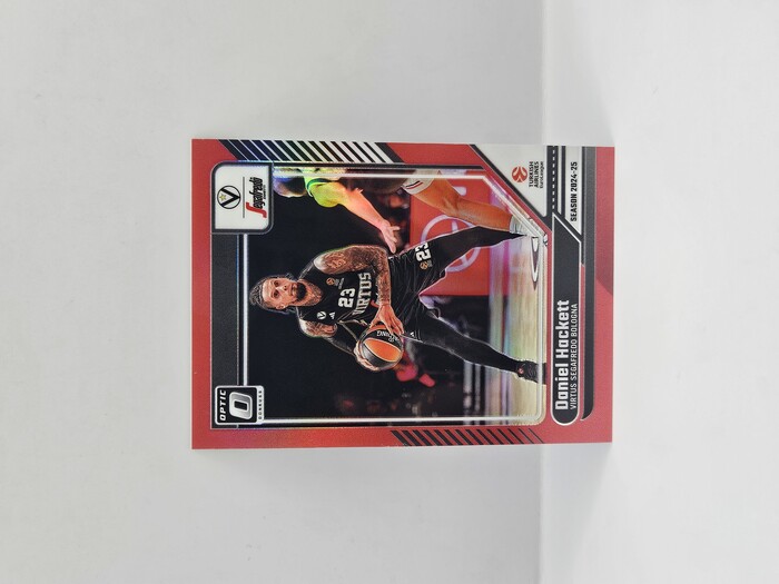 24-25 PANINI DONRUSS OPTIC EUROLEAGUE VIRTUS BOLOGNA DANIEL HACKETT RED 34/99