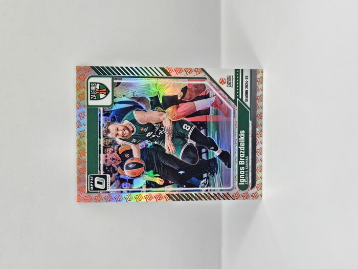 24-25 PANINI DONRUSS OPTIC EUROLEAGUE ZALGIRIS IGNAS BRAZDEIKIS 25TH ANNIVERSARY 04/25