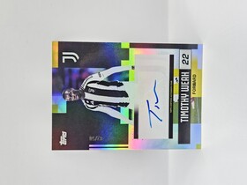 2025 TOPPS JUVENTUS TEAM SET TIMOTHY WEAH AUTOGRAPH 42/50
