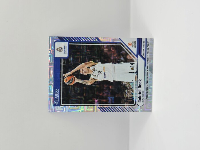 24-25 PANINI DONRUSS EUROLEAGUE REAL MADRID GABRIEL DECK PURPLE PRESS PROOF 078/275