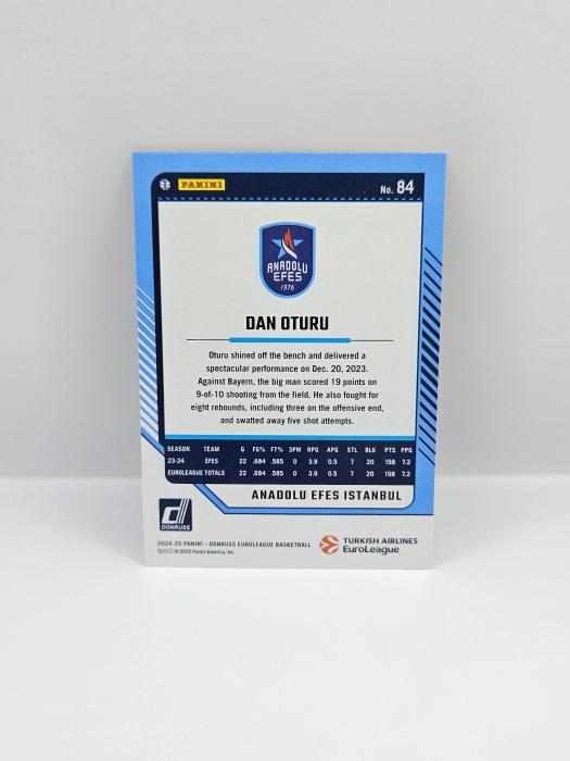 24-25 PANINI DONRUSS EUROLEAGUE ANADOLU EFES DAN OTURU ''25TH ANNIVERSARY'' 11/25