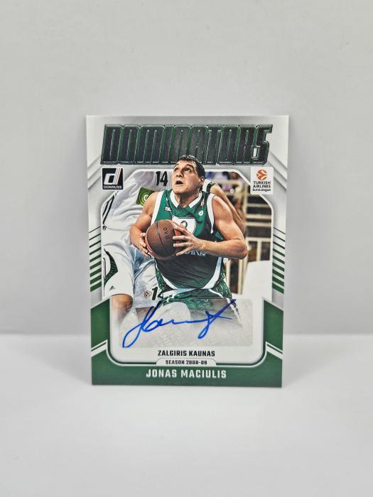 24-25 PANINI DONRUSS EUROLEAGUE ZALGIRIS JONAS MACIULIS ''DOMINATORS'' AUTOGRAPH