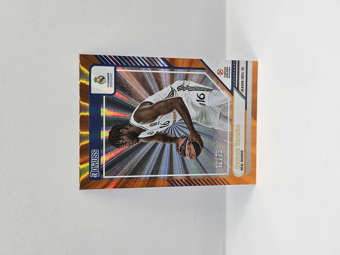 24-25 PANINI DONRUSS EUROLEAGUE REAL MADRID USMAN GARUBA ORANGE LASER 12/75