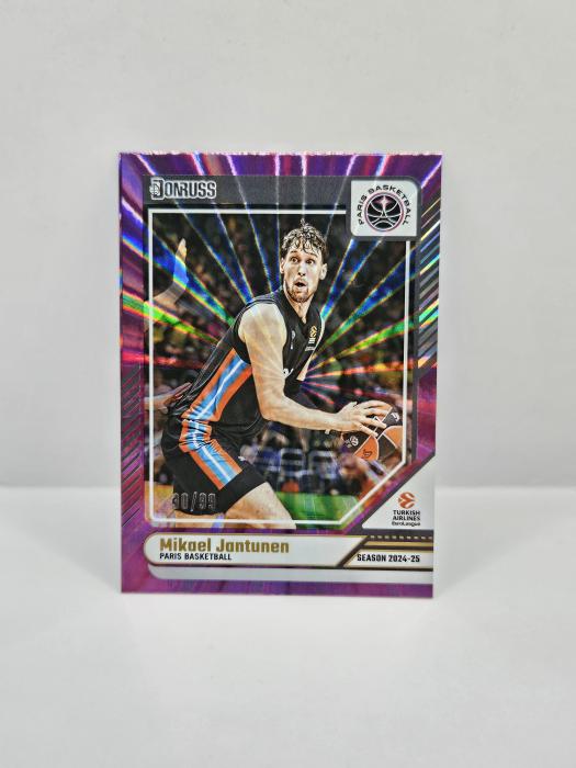 24-25 PANINI DONRUSS EUROLEAGUE PARIS BASKETBALL MIKAEL JANTUNEN PURPLE LASER 30/99