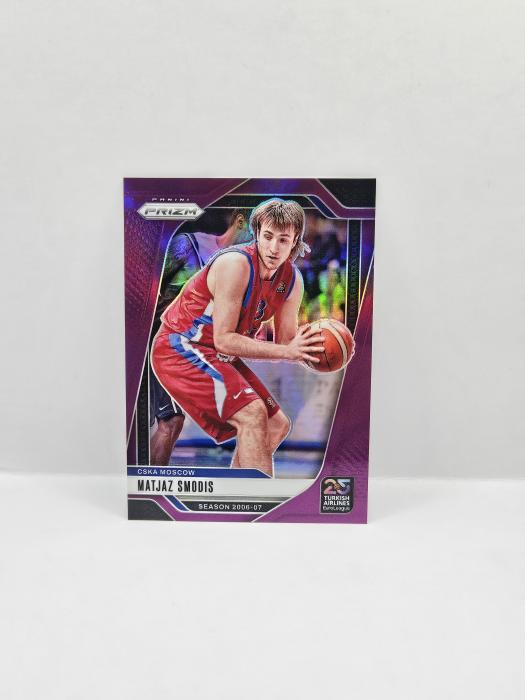 24-25 PANINI PRIZM EUROLEAGUE MATJAZ SMODIS PURPLE 44/99