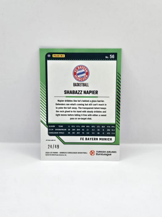 24-25 PANINI DONRUSS EUROLEAGUE OPTIC SHABAZZ NAPIER BLUE 24/49