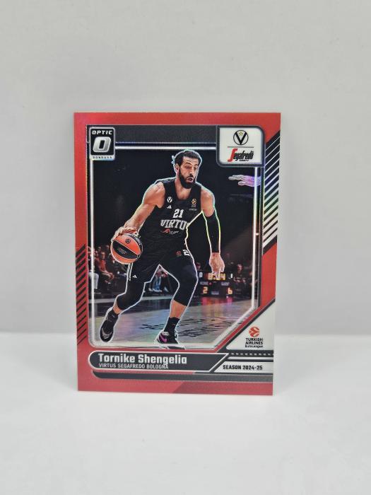 24-25 PANINI DONRUSS OPTIC EUROLEAGUE VIRTUS BOLOGNA TORNIKE SHENGELIA RED 30/99