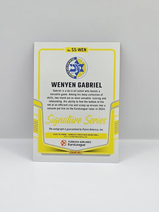 24-25 PANINI DONRUSS EUROLEAGUE WENYEN GABRIEL ''SIGNATURE SERIES'' RED LASER 81/99