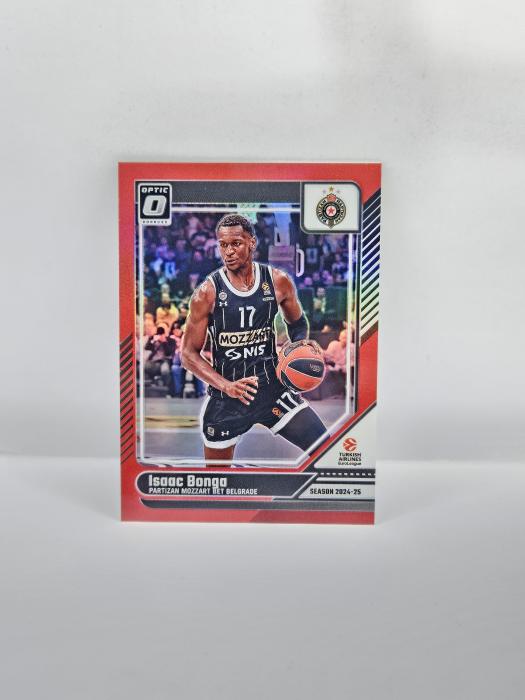 24-25 PANINI DONRUSS EUROLEAGUE OPTIC ISAAC BONGA RED 17/99