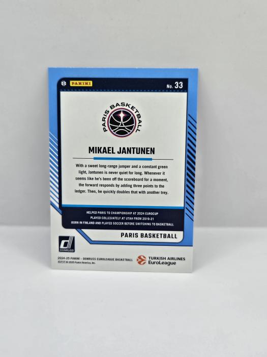 24-25 PANINI DONRUSS EUROLEAGUE PARIS BASKETBALL MIKAEL JANTUNEN PURPLE LASER 30/99