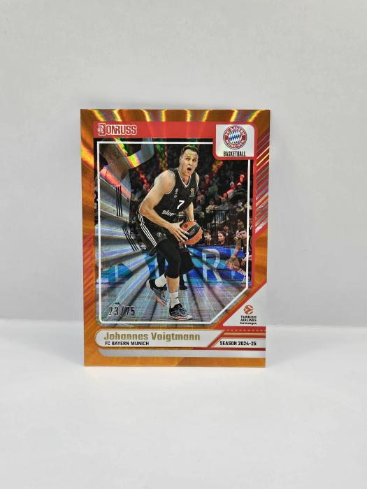 24-25 PANINI DONRUSS EUROLEAGUE JOHANNES VOIGTMAN ORANGE LASER 23/75