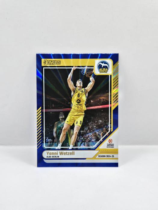 24-25 PANINI DONRUSS EUROLEAGUE YANNI WETZELL BLUE LASER 37/49