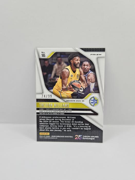 24-25 PANINI PRIZM EUROLEAGUE TREVION WILLIAMS PURPLE 74/99 