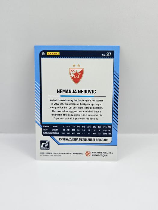 24-25 PANINI DONRUSS EUROLEAGUE CRVENA ZVEZDA NEMANJA NEDOVIC SILVER LASER 124/149