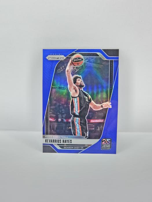 24-25 PANINI PRIZM EUROLEAGUE PARIS BASKETBALL KEVARRIUS HAYES BLUE 007/199