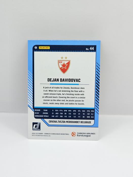 24-25 PANINI DONRUSS EUROLEAGUE CRVENA ZVEZDA DEJAN DAVIDOVAC GOLD LASER 05/10