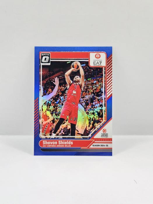 24-25 PANINI DONRUSS OPTIC EUROLEAGUE SHAVON SHIELDS BLUE 33/49