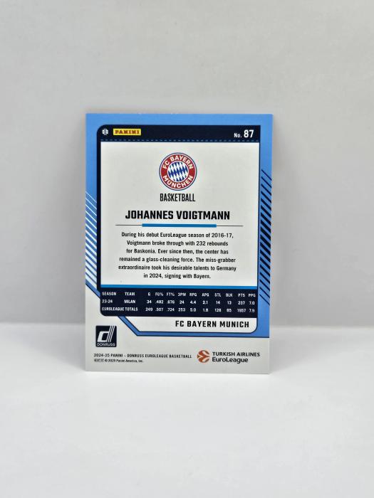 24-25 PANINI DONRUSS EUROLEAGUE JOHANNES VOIGTMAN ORANGE LASER 23/75