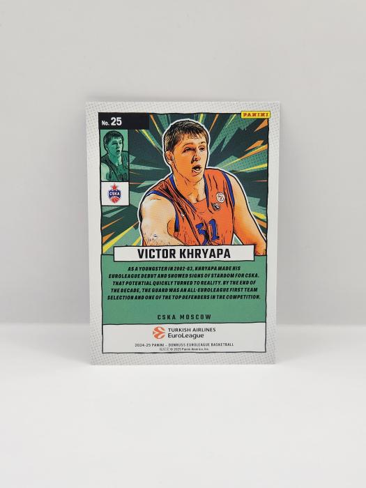 24-25 PANINI DONRUSS EUROLEAGUE NET MARVELS VICTOR KHRYAPA  SILVER LASER 010/149