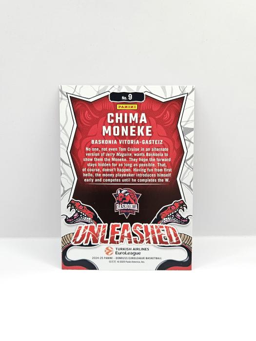 24-25 PANINI DONRUSS EUROLEAGUE BASKONIA CHIMA MONEKE ''UNLEASHED'' RED LASER 35/75