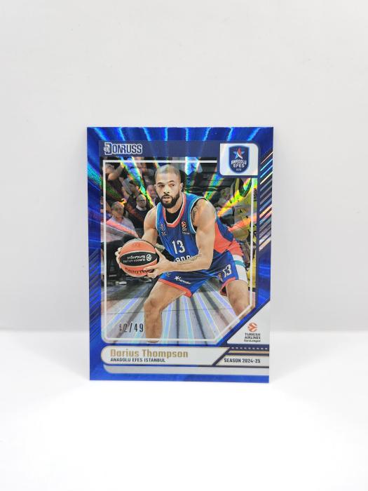24-25 PANINI DONRUSS EUROLEAGUE ANADOLU EFES DARIUS THOMPSON BLUE LASER 42/49