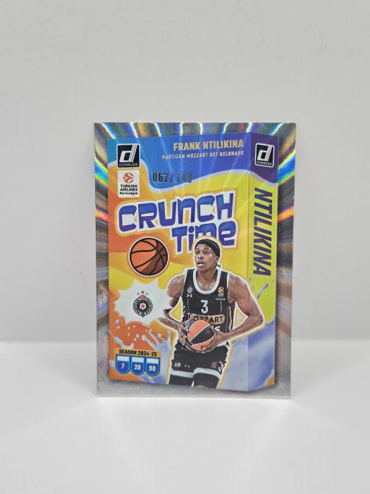 24-25 PANINI DONRUSS EUROLEAGUE FRANK NTILIKINA ''CRUNCH TIME '' SILVER LASER 062/149