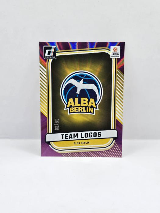 24-25 PANINI DONRUSS EUROLEAGUE TEAM LOGO ALBA BERLIN PURPLE LASER 36/99