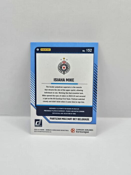 24-25 PANINI DONRUSS EUROLEAGUE ISIAHA MIKE ''25TH ANNIVERSARY'' 16/25