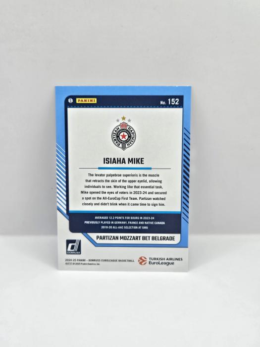 24-25 PANINI DONRUSS EUROLEAGUE ISIAHA MIKE PURPLE PRESS PROOF 215/275 
