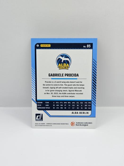 24-25 PANINI DONRUSS EUROLEAGUE GABRIELE PROCIDA PURPLE PRESS PROOF 202/275
