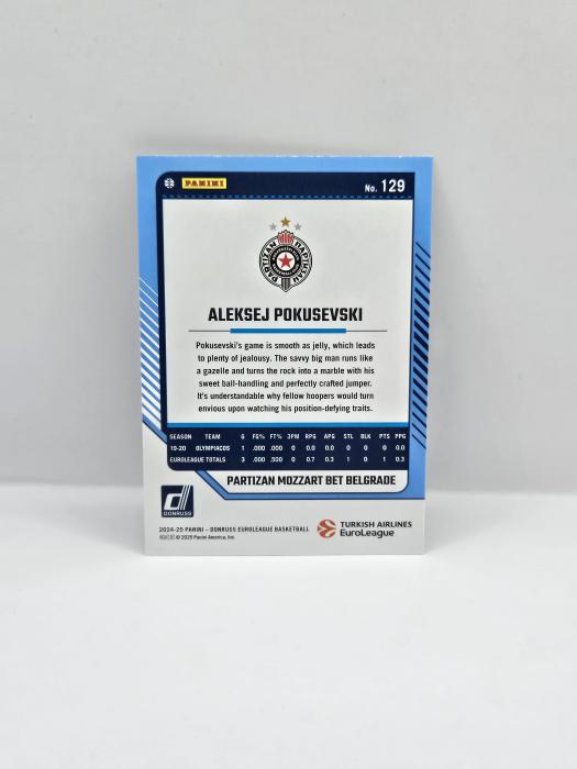 24-25 PANINI DONRUSS EUROLEAGUE ALEKSEJ POKUSEVSKI PURPLE PRESS PROOF 116/275
