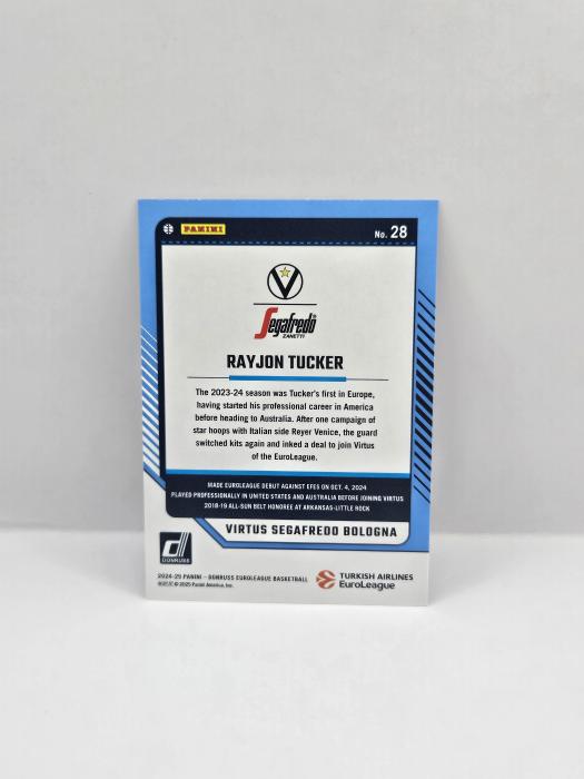 24-25 PANINI DONRUSS EUROLEAGUE VIRTUS BOLOGNA RAYJON TUCKER PURPLE LASER 45/99