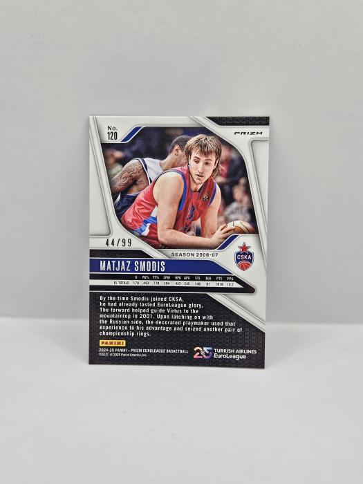 24-25 PANINI PRIZM EUROLEAGUE MATJAZ SMODIS PURPLE 44/99