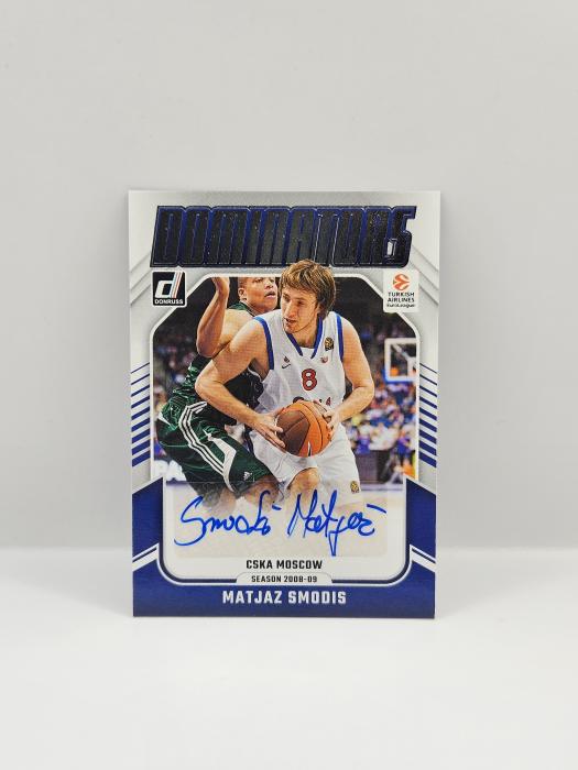 24-25 PANINI DONRUSS EUROLEAGUE MATJAZ SMODIS ''DOMINATORS'' AUTOGRAPH