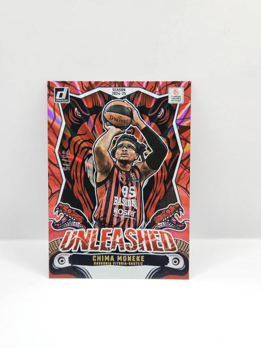 24-25 PANINI DONRUSS EUROLEAGUE BASKONIA CHIMA MONEKE ''UNLEASHED'' RED LASER 35/75