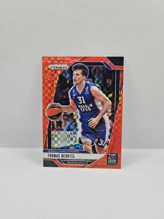 24-25 PANINI PRIZM EUROLEAGUE THOMAS HEURTEL RED CHECKER 27/75