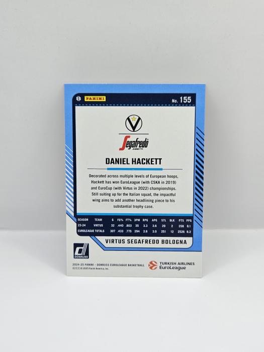24-25 PANINI DONRUSS EUROLEAGUE VIRTUS BOLOGNA DANIEL HACKETT ORANGE LASER 48/75