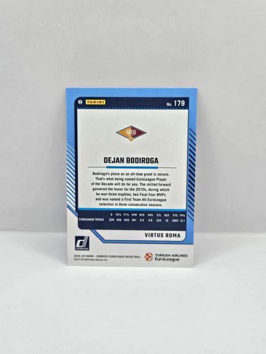 24-25 PANINI DONRUSS EUROLEAGUE DEJAN BODIROGA PURPLE LASER 20/99