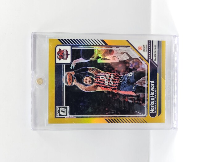24-25 PANINI DONRUSS OPTIC EUROLEAGUE BASKONIA MARKUS HOWARD GOLD 08/10