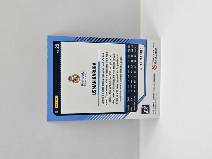24-25 PANINI DONRUSS EUROLEAGUE REAL MADRID USMAN GARUBA ORANGE LASER 12/75