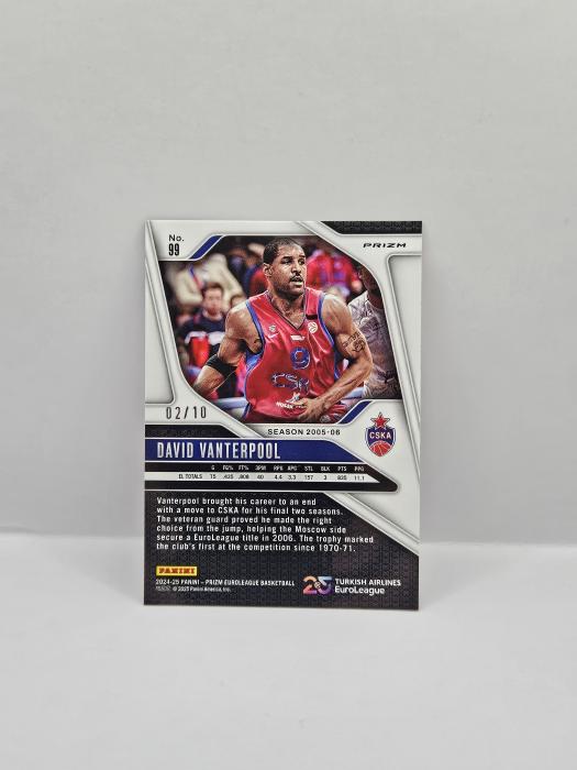 24-25 PANINI PRIZM EUROLEAGUE DAVID VANTERPOOL GOLD 02/10