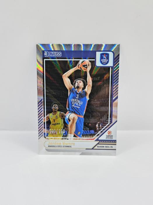 24-25 PANINI DONRUSS EUROLEAGUE ANADOLU EFES JORDAN NWORA SILVER LASER 148/149