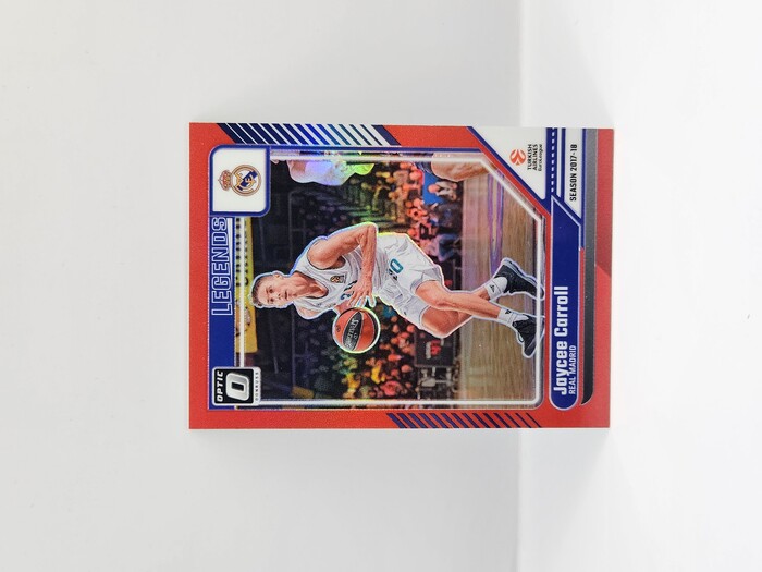 24-25 PANINI DONRUSS OPTIC EUROLEAGUE REAL MADRID JAYCEE CARROLL RED 64/99