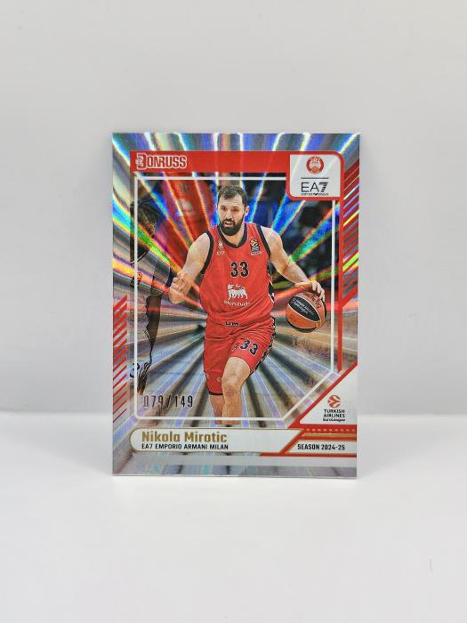 24-25 PANINI DONRUSS EUROLEAGUE  NIKOLA MIROTIC SILVER LASER 079/149