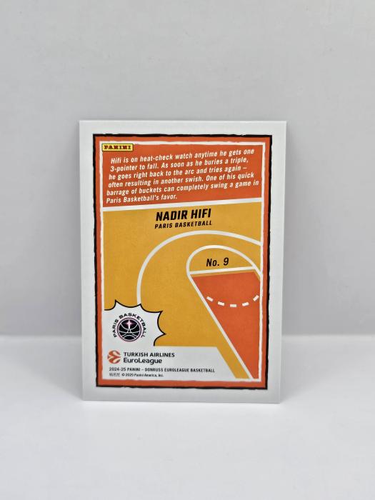 24-25 PANINI DONRUSS EUROLEAGUE PARIS BASKETBALL NADIR HIFI ''REIGNING 3S'' SILVER LASER 104/149