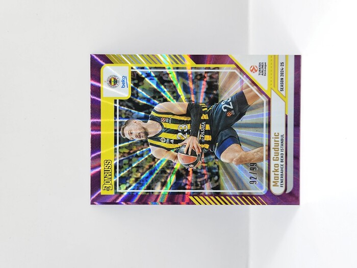 24-25 PANINI DONRUSS EUROLEAGUE FENERBAHCE MARKO GUDURIC PURPLE LASER 92/99